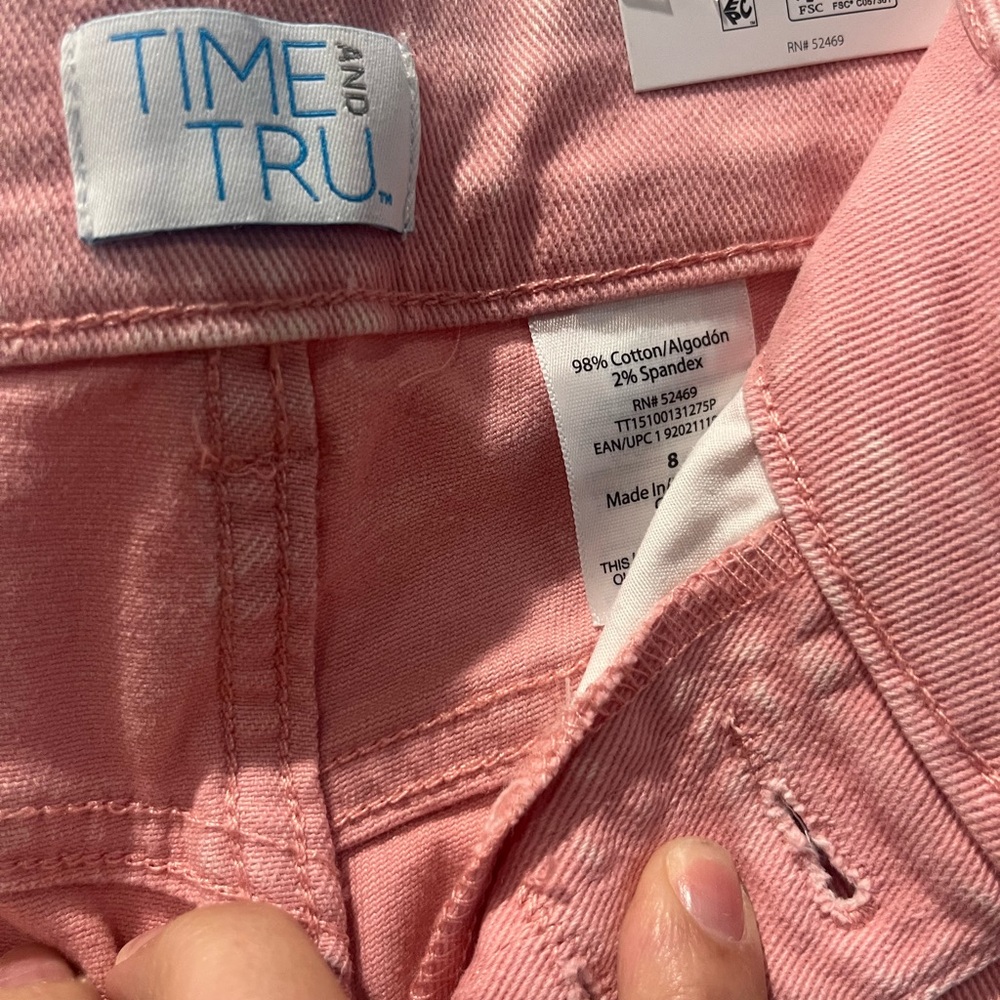 Time and Tru Pink Women's Straight Leg Jeans